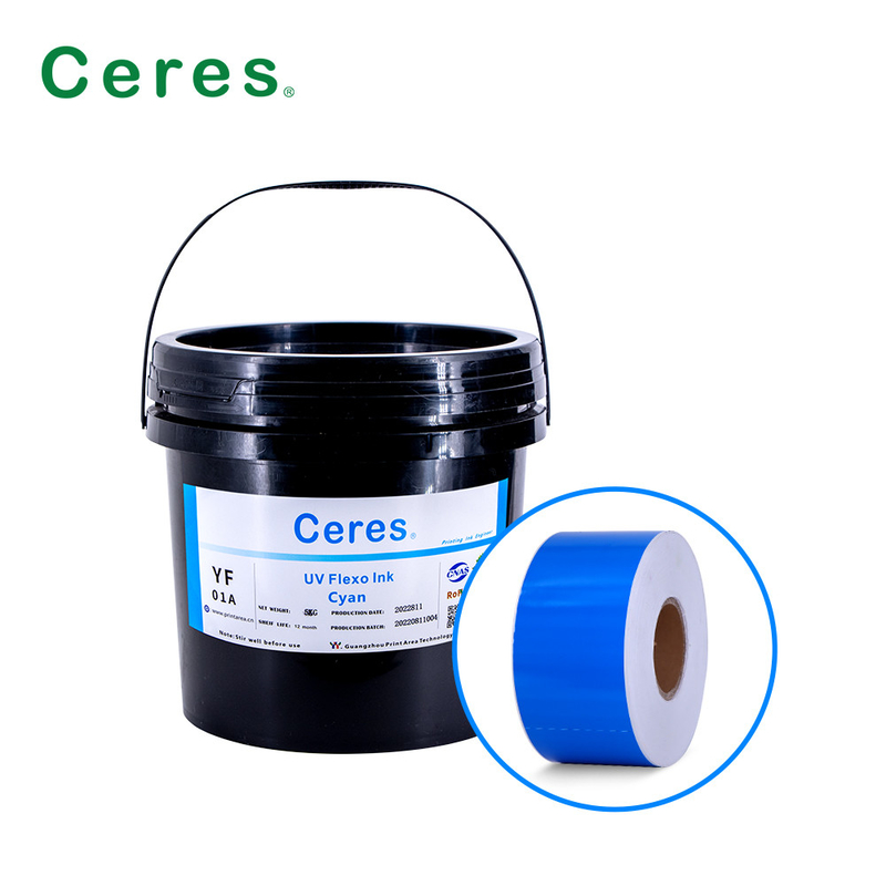 UV Flexo Ink CMYK And Panton Colors For Label Printing (Tynki UV Flexo CMYK i kolory Panton do drukowania etykiet)