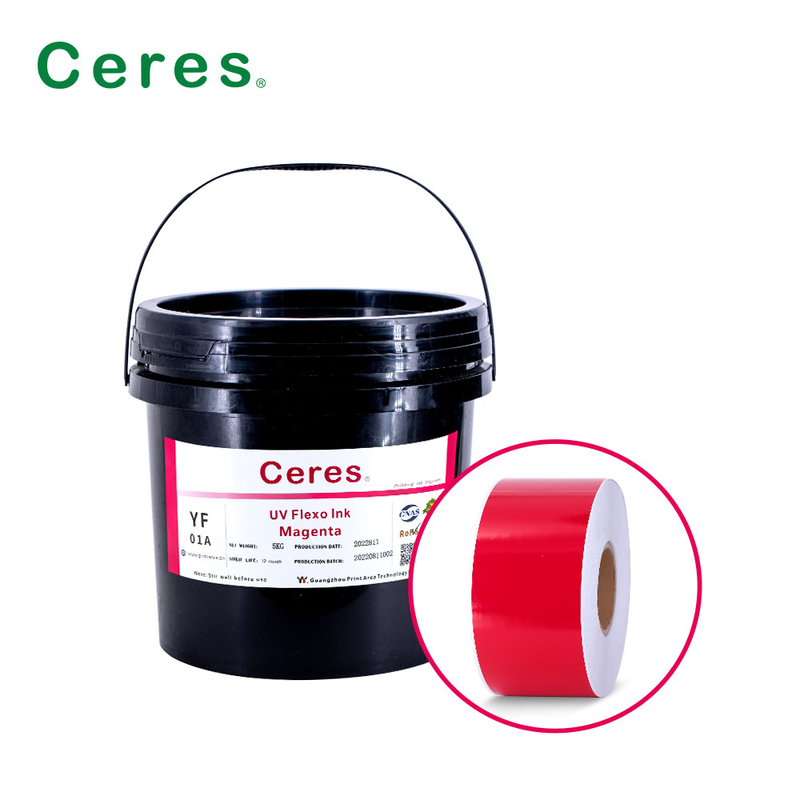 UV Flexo Ink CMYK And Panton Colors For Label Printing (Tynki UV Flexo CMYK i kolory Panton do drukowania etykiet)