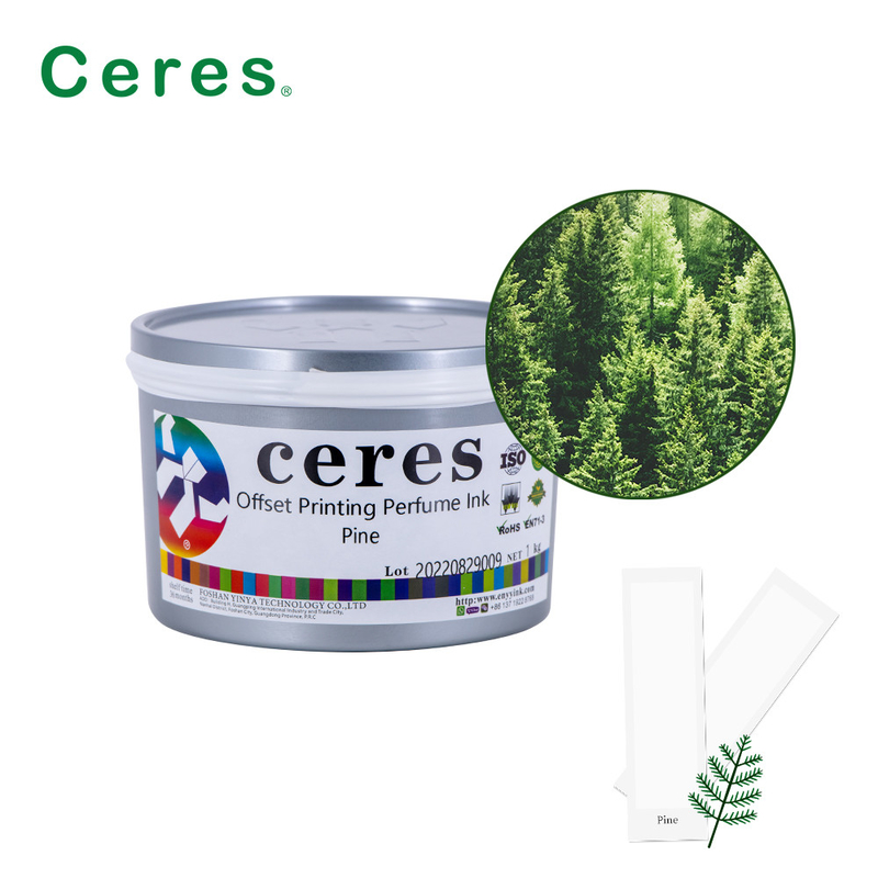 Ceres Offset Drukowanie Perfumy Tusze Sosnowy Smak Przejrzysty kolor