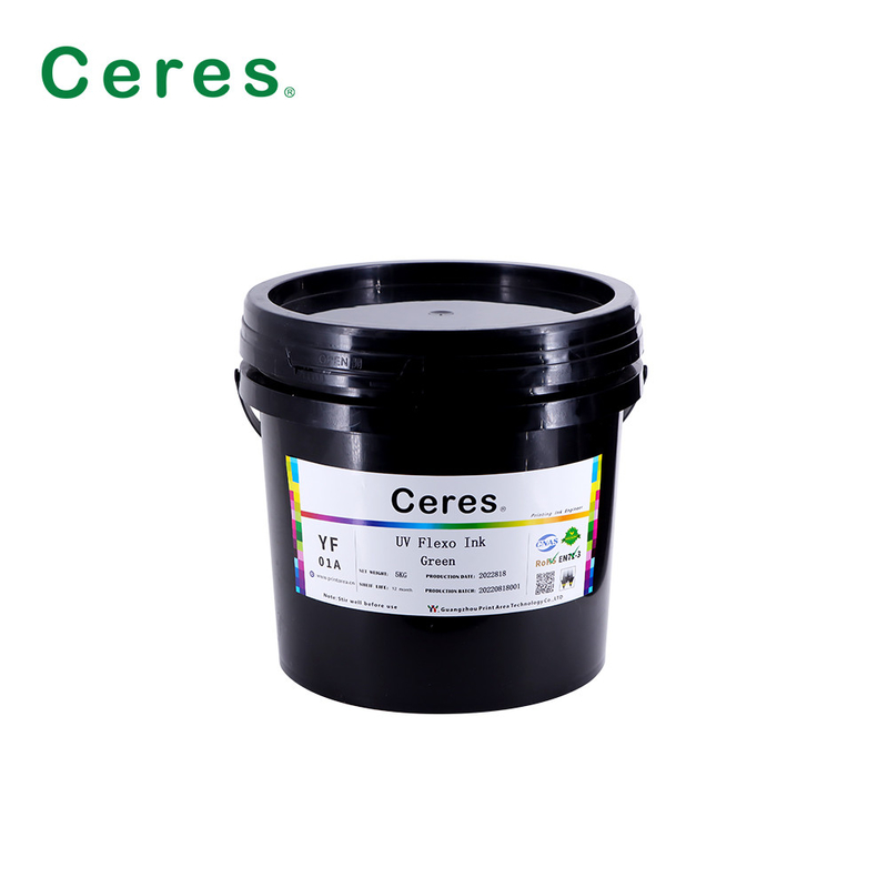 Rohs Green UV Flexo Ink Kolor Panton dla papieru i tworzyw sztucznych