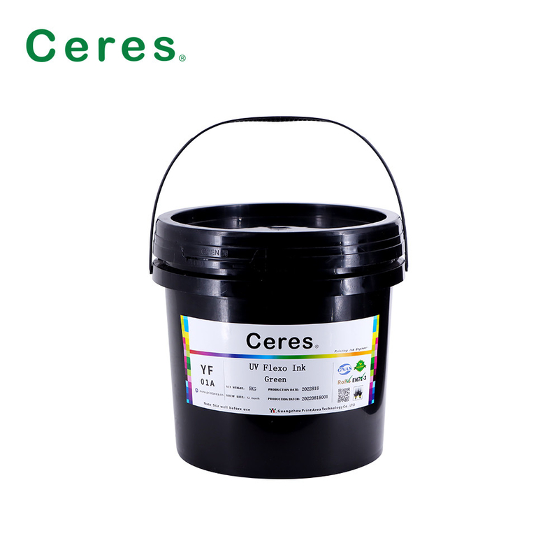 Rohs Green UV Flexo Ink Kolor Panton dla papieru i tworzyw sztucznych