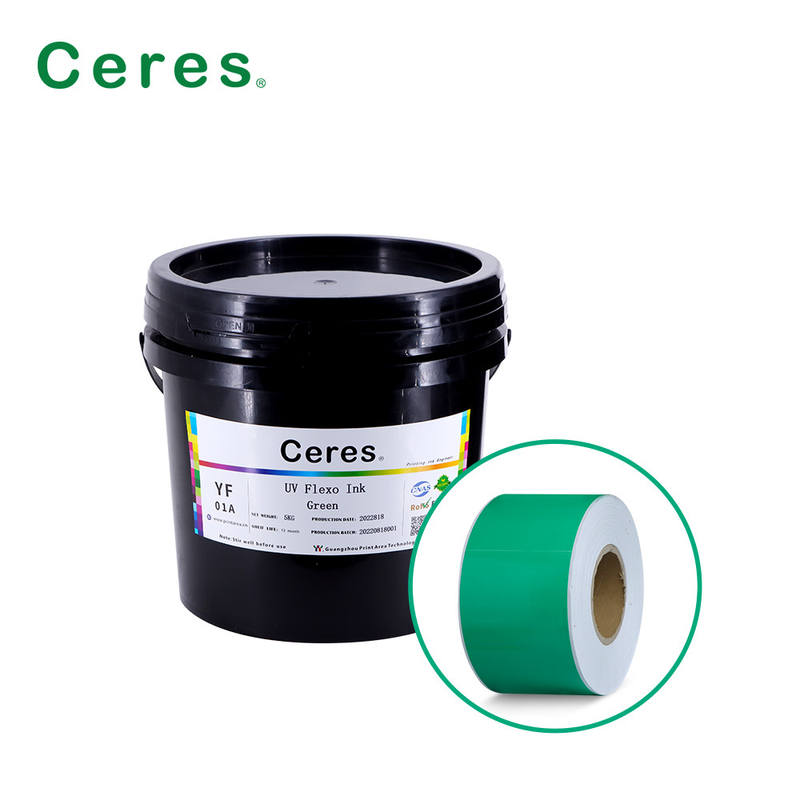 Rohs Green UV Flexo Ink Kolor Panton dla papieru i tworzyw sztucznych