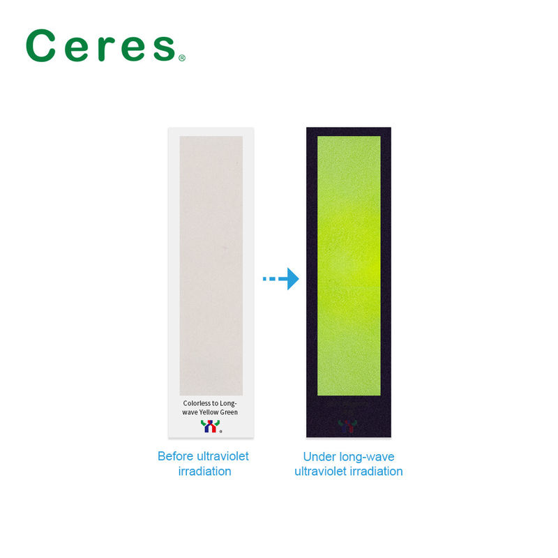 Druk offsetowy / ekranowy / flexo Bezpieczeństwo UV Niewidzialny atrament do dokumentów Żółty Zielony Kolor