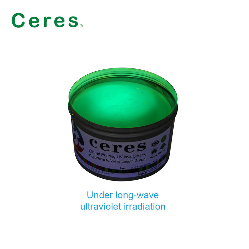 Bezbarwne trawy zielone niewidzialny UV farby offsetowe drukowanie zwykłe suche atramenty na bazie rozpuszczalników