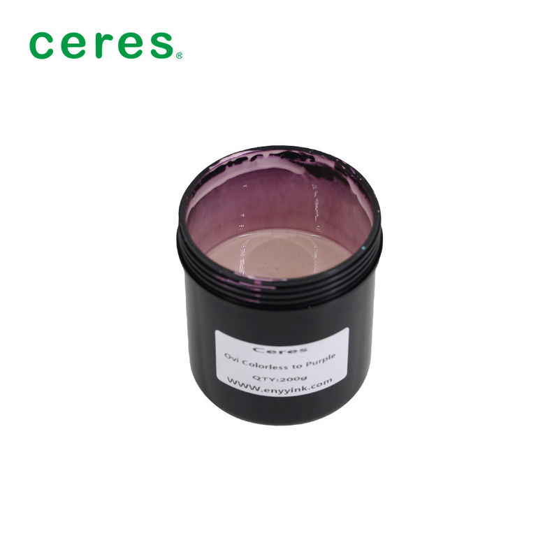 Drukowanie ekranowe Magnetyczne, optyczne, zmienne tusze kolorowe do fioletowych