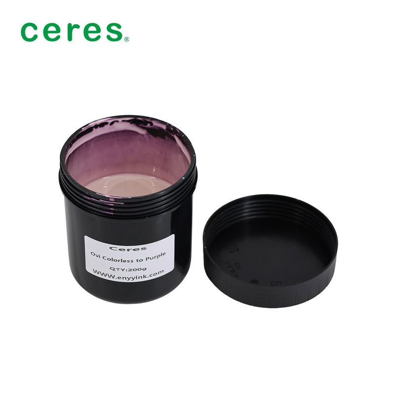 Drukowanie ekranowe Magnetyczne, optyczne, zmienne tusze kolorowe do fioletowych