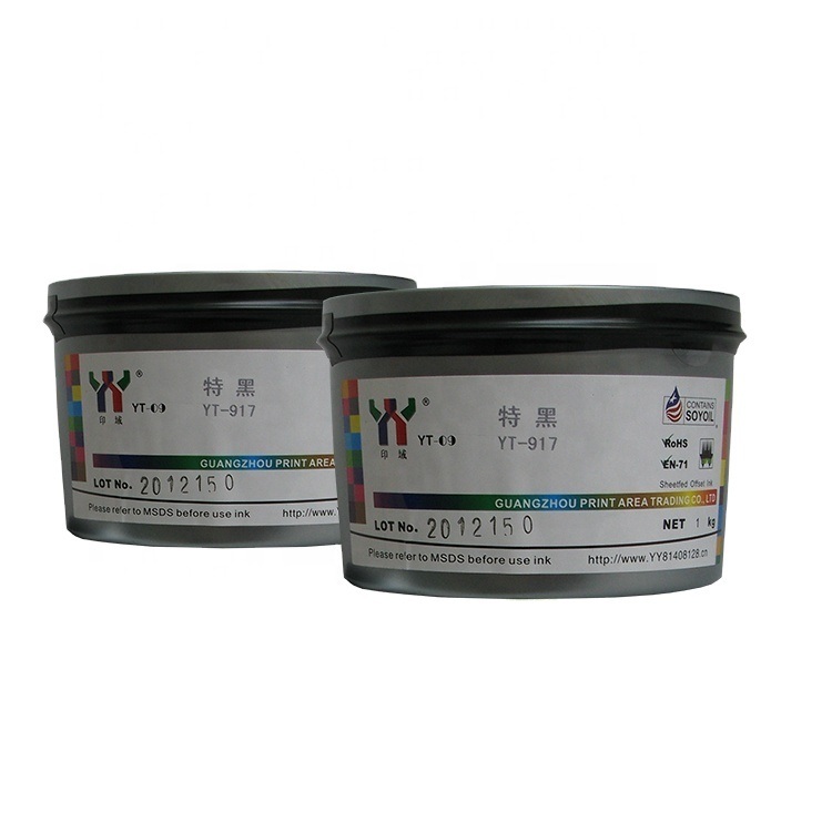 Czarny węgiel o wysokim połysku, specjalny czarny tusz UV do druku offsetowego opakowań i czasopism