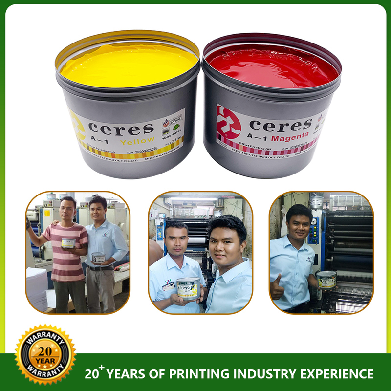 Ekologiczny, nieszkodliwy dla środowiska, żywiczny tusz UV offsetowy do arkuszowych maszyn offsetowych