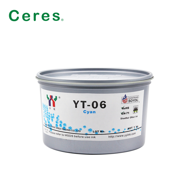 Ceres YT-06 Atrament do druku offsetowego na bazie rozpuszczalnika do melaminy o pojemności 1 kg/CAN i jakości A+
