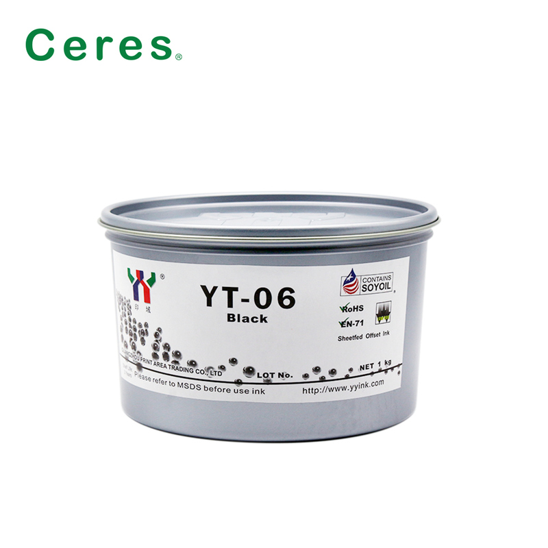 Ceres YT-06 Atrament do druku offsetowego na bazie rozpuszczalnika do melaminy o pojemności 1 kg/CAN i jakości A+