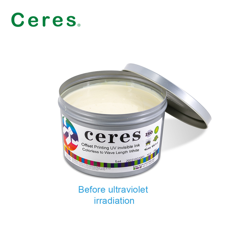 Bezwonna do białej farba UV Flexo do druku niewidzialnego UV dla efektów specjalnych