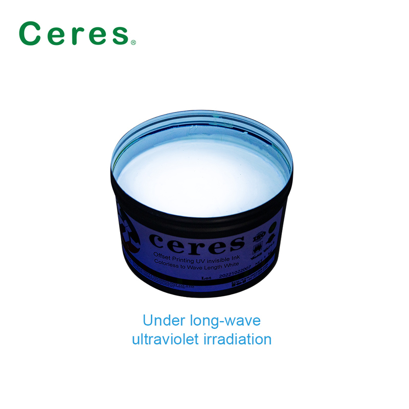 Bezwonna do białej farba UV Flexo do druku niewidzialnego UV dla efektów specjalnych