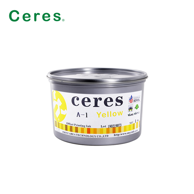 Ceres A-1 Nietoksyczne Wysokiego Połysku 2 lata Żywotność Soja Fasy Offset Tisk Tisk do koloru CMYK