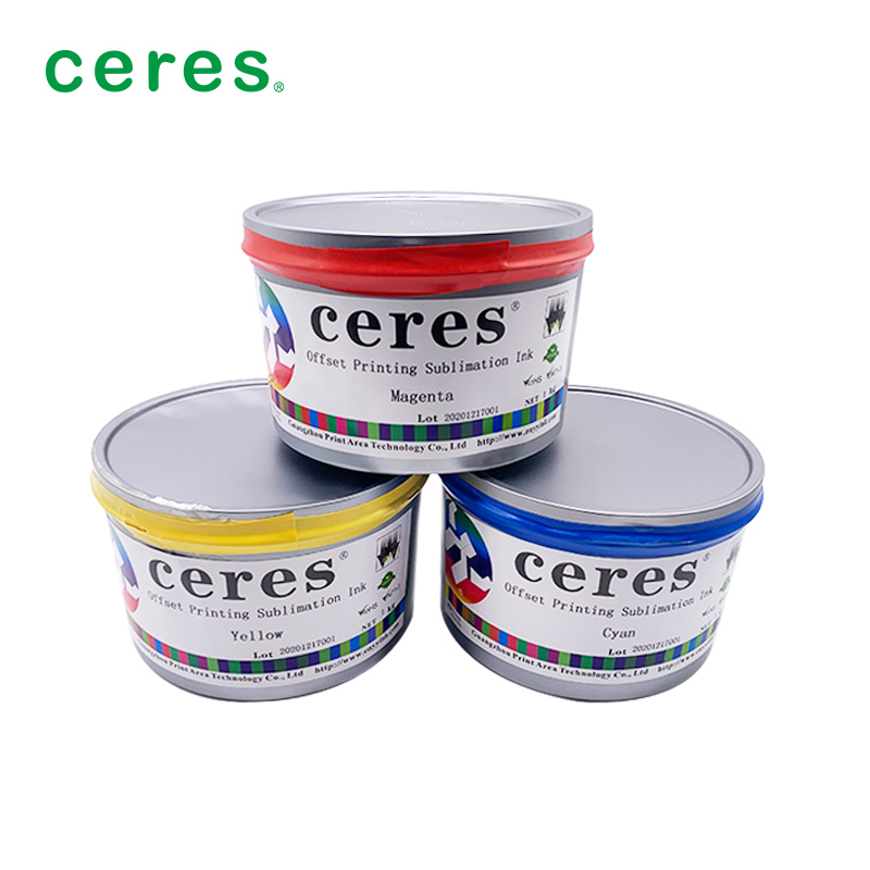 Atrament sublimacyjny magenta do druku offsetowego z małą różnicą kolorów, dobrą powtarzalnością i przydatnością do maszyn 4-kolorowych