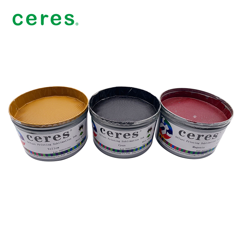 Atrament sublimacyjny magenta do druku offsetowego z małą różnicą kolorów, dobrą powtarzalnością i przydatnością do maszyn 4-kolorowych