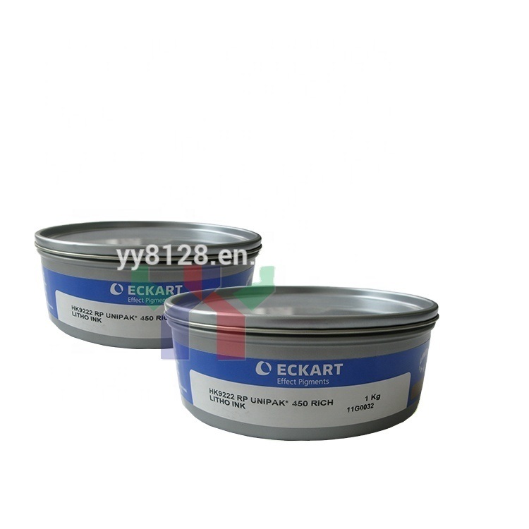 Farba offsetowa Eckart Gold and Silver 9222 Niebiesko-Złota 9224 Czerwono-Złota 9310 Srebrna do opakowań dekoracyjnych