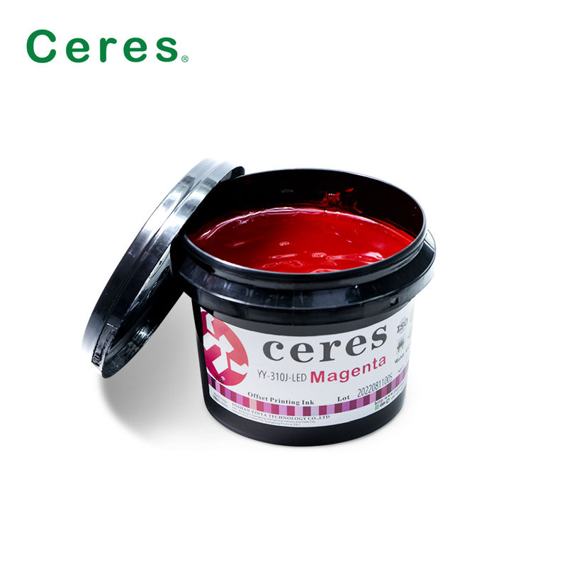 Ceres YY-310 UV LED Offset Ink z grubością 100 ~ 150um i kolorami CMYK Pantone do druku wysokiej jakości
