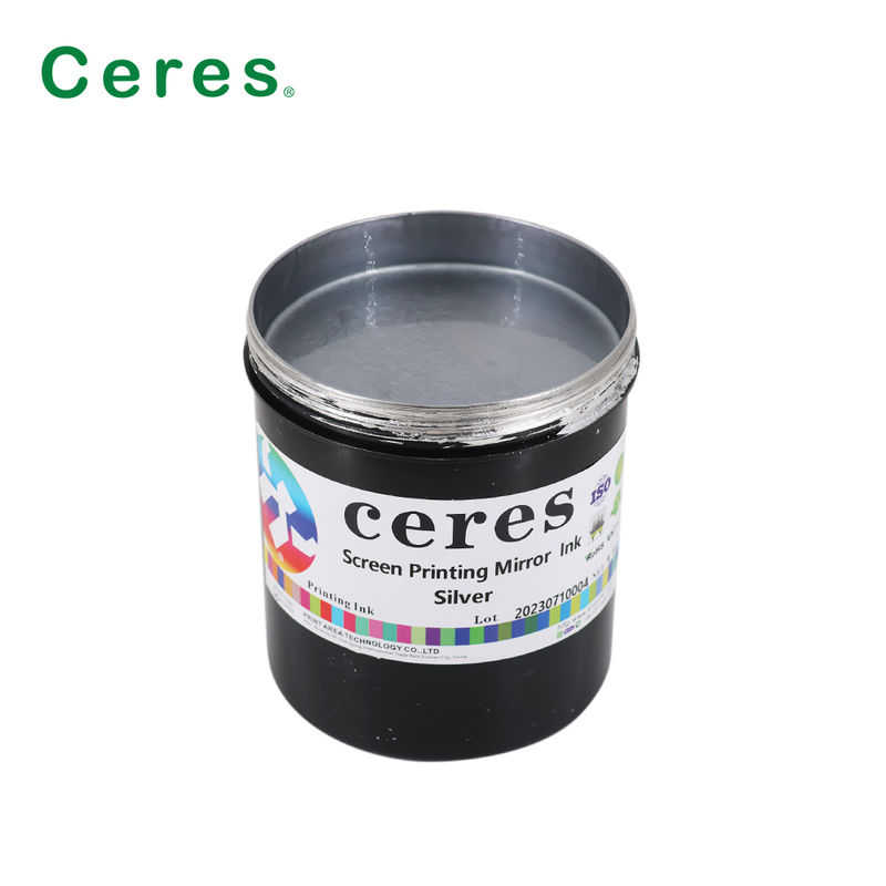 Błyszczący srebrny tusz lustrzany do druku offsetowego z 2-letnią ważnością i jakością A+