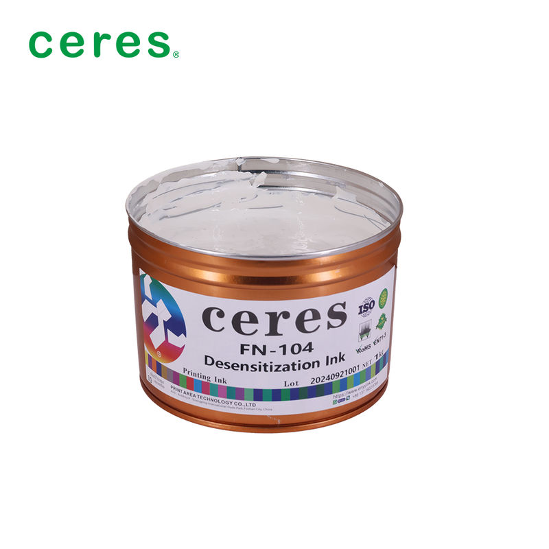 Biały tusz offsetowy rozpuszczalnikowy do druku ekspresowego w opakowaniu 1kg/puszka