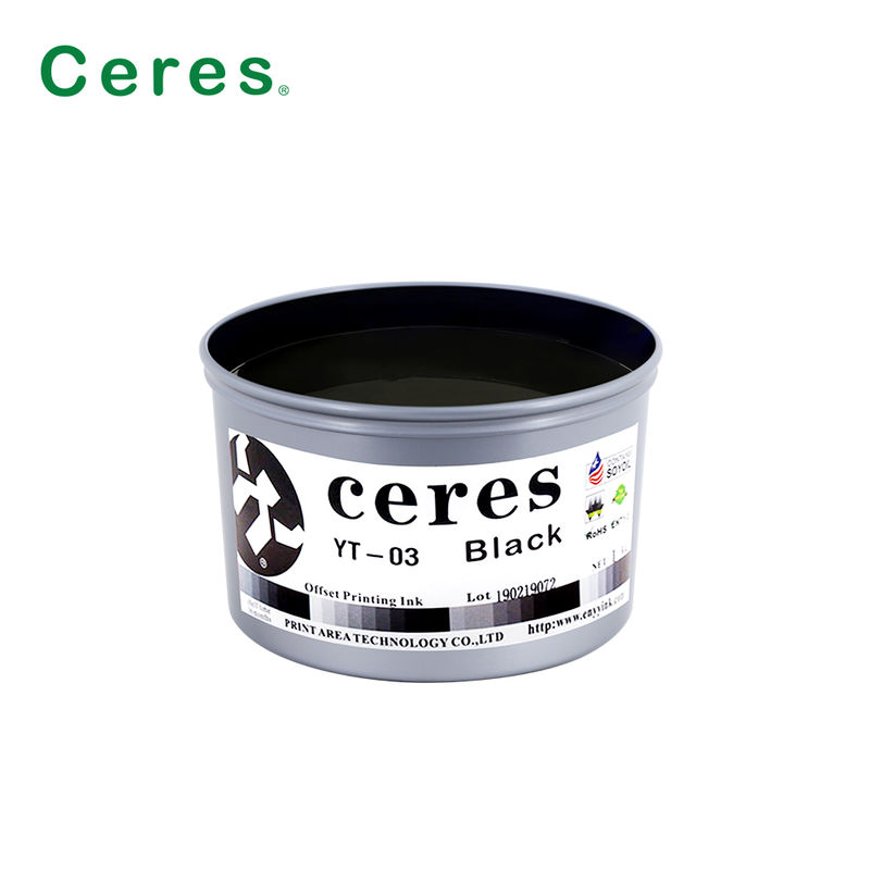 Ceres YT-03 Szybkoschnący Ekologiczny Tusz Offsetowy Soy do Druku CMYK o Wysokim Połysku