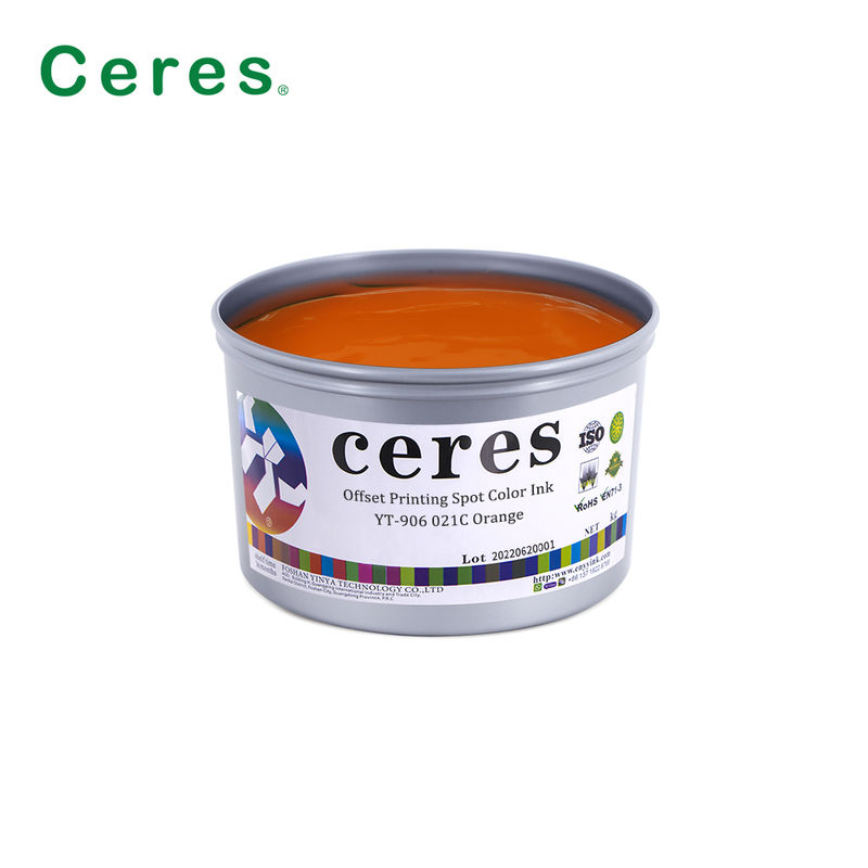 Szybkie suszenie YT-905 Ciepły czerwony kolor Pantone Spot Farba Offset Ink z wysoką przeciętnością
