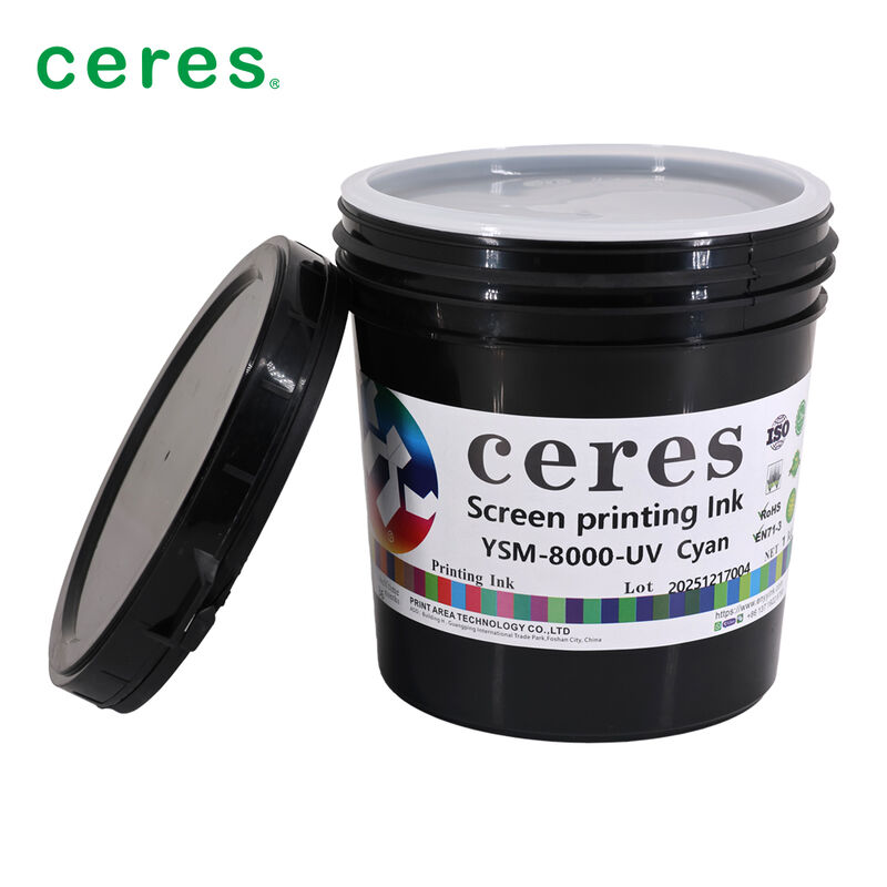 High Opacity UV Screen Printing Ink with High Flexibility and Fast Drying for PE Substrates