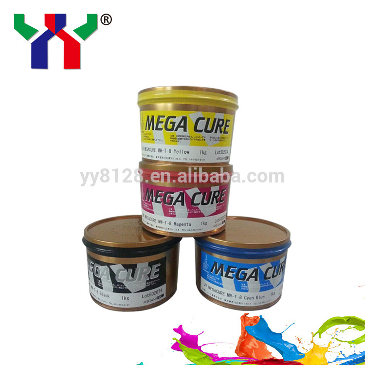 Silny błyszczący atrament PE PET UV Offset 1 kg Włochany atrament do druku Pvc Cmyk Kolory