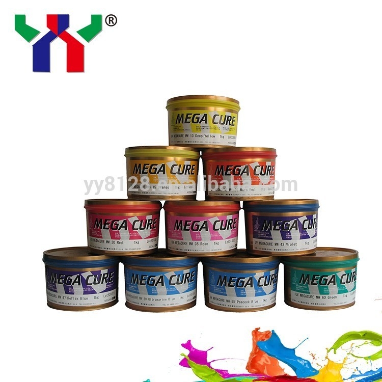 Silny błyszczący atrament PE PET UV Offset 1 kg Włochany atrament do druku Pvc Cmyk Kolory