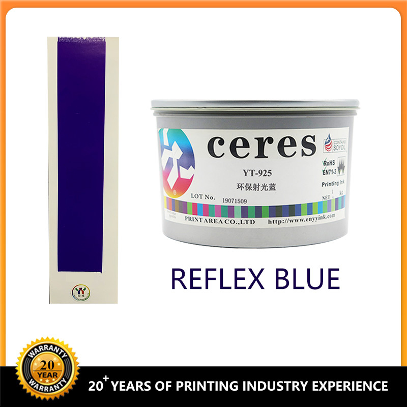 1 kg Wpuszczalnik UV Offset Ink CMYK Reflex Blue Spot Color Ink