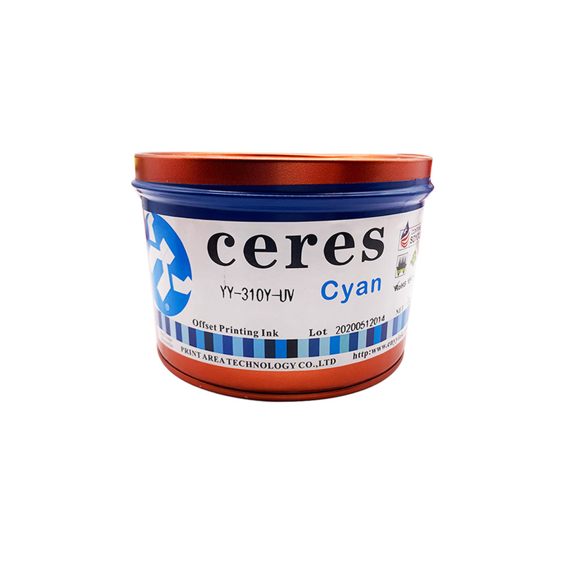 1 kg Wpuszczalnik UV Offset Ink CMYK Reflex Blue Spot Color Ink
