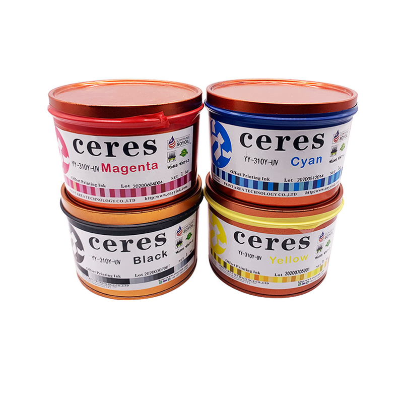 1 kg Wpuszczalnik UV Offset Ink CMYK Reflex Blue Spot Color Ink